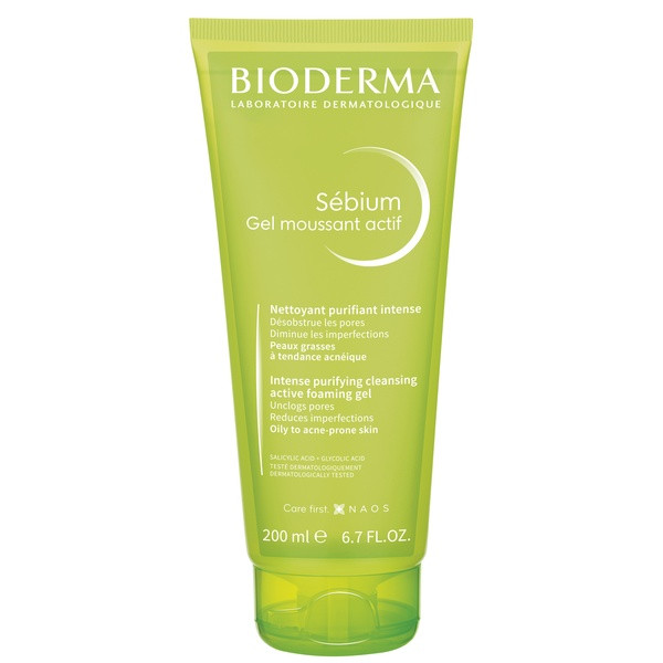 БИОДЕРМА (BIODERMA) СЕБИУМ АКТИВ ГЕЛЬ ДЛЯ ЛИЦА 200 мл очищающ.