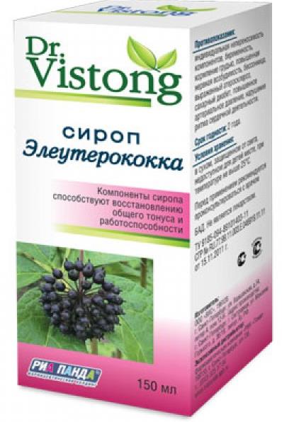 Изображение товара ЭЛЕУТЕРОКОКК ВИС сироп 150 мл