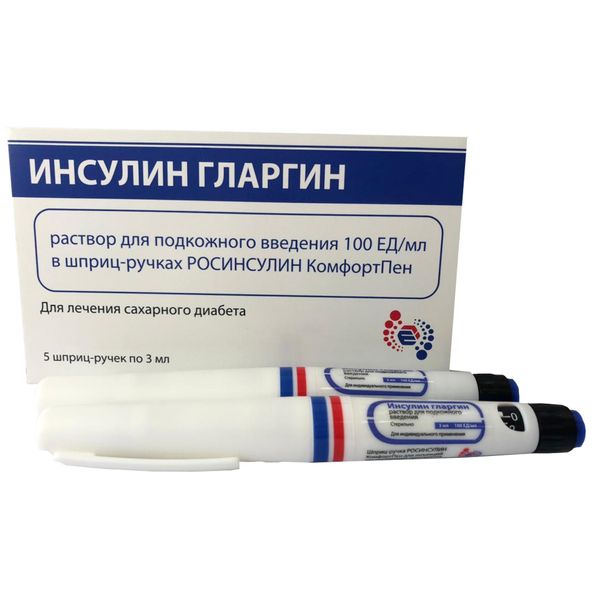 Изображение товара Раствор для инъекций Гларгин 100 ЕД/мл, длительного действия Изображение товара Раствор для инъекций Гларгин 100 ЕД/мл, длительного действия