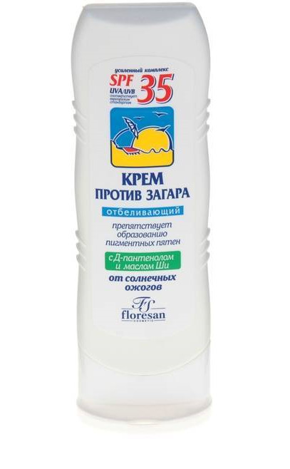 ФЛОРЕСАН СОЛНЕЧН. СЕРИЯ КРЕМ СОЛНЦЕЗАЩИТНЫЙ 125 мл SPF35 отбеливающий (ф-100)