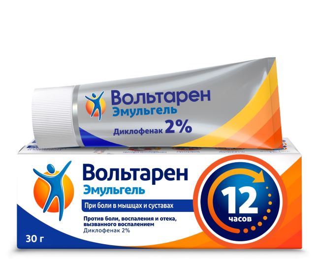 Изображение товара ВОЛЬТАРЕН ЭМУЛЬГЕЛЬ гель 2% 30 г для снятия боли воспалений