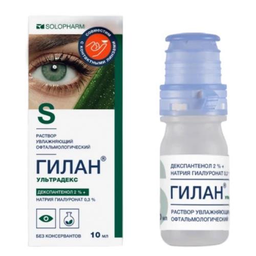 ГИЛАН УЛЬТРАДЕКС р-р офтальмологич. фл.- кап. 10 мл