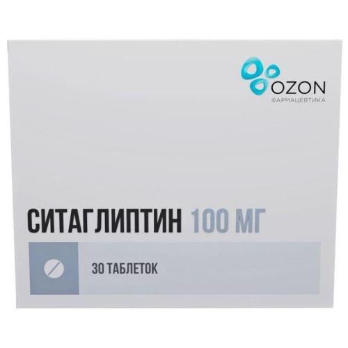 Изображение товара СИТАГЛИПТИН ОЗОН табл. п/о плен. 100 мг №30
