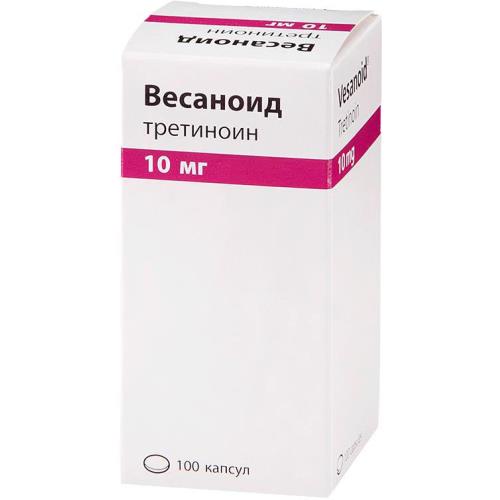 Изображение товара ВЕСАНОИД капсулы 10 мг для лечения острого промиелоцитарного лейкоза