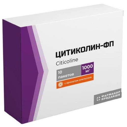 Изображение товара ЦИТИКОЛИН ФП апельсин пор д/приг.р-ра внутрь 1000 мг пак. №10