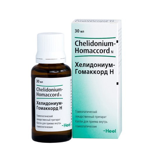 Изображение товара ХЕЛИДОНИУМ-ГОМАККОРД Н капли 30 мл для печени и желчного пузыря