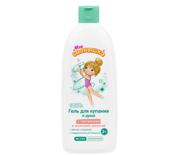 МОЕ СОЛНЫШКО ГЕЛЬ ДЛЯ КУПАНИЯ ДЕТСКИЙ 400 мл пантенол/молочная к-та
