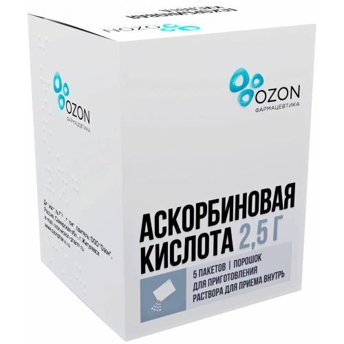 АСКОРБИНОВАЯ КИСЛОТА ОЗОН пор д/приг.р-ра внутрь пак. 2,5 гр №5