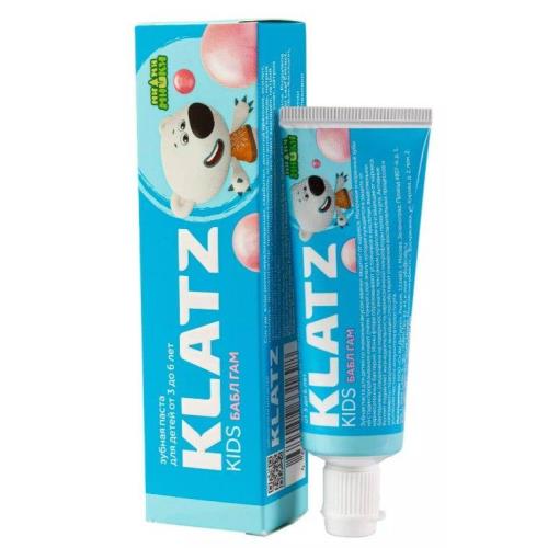KLATZ (КЛАЦ) KIDS ЗУБНАЯ ПАСТА ДЕТСКАЯ 40 мл мимимишки бабл гам