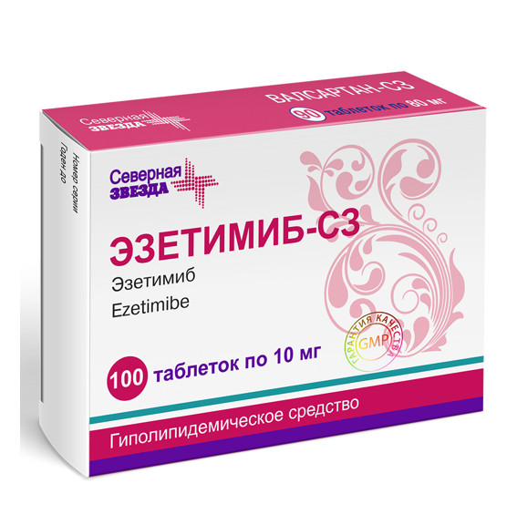 Изображение товара ЭЗЕТИМИБ СЗ табл. 10 мг №100