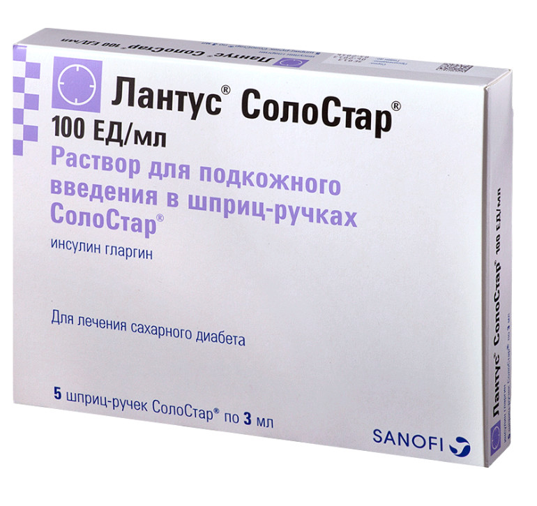 Изображение товара ЛАНТУС СОЛО СТАР инсулин 100 ЕД/мл раствор для инъекций