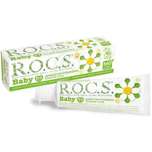 РОКС БЕБИ ЗУБНАЯ ПАСТА ДЕТСКАЯ 45 гр душистая ромашка