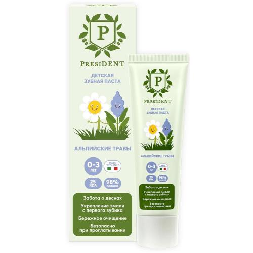 ПРЕЗИДЕНТ ЗУБНАЯ ПАСТА ДЕТСКАЯ 32 гр альпийские травы