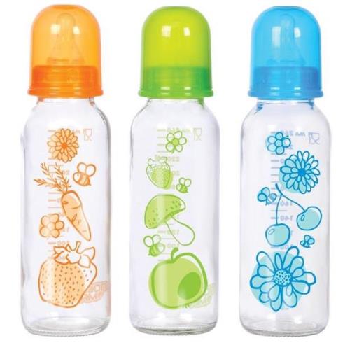 ПОМА БУТЫЛОЧКА (СТЕКЛО) 260 мл 910 силикон. соска (быстр. поток)