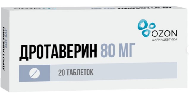 ДРОТАВЕРИН ОЗОН табл. 80 мг №20