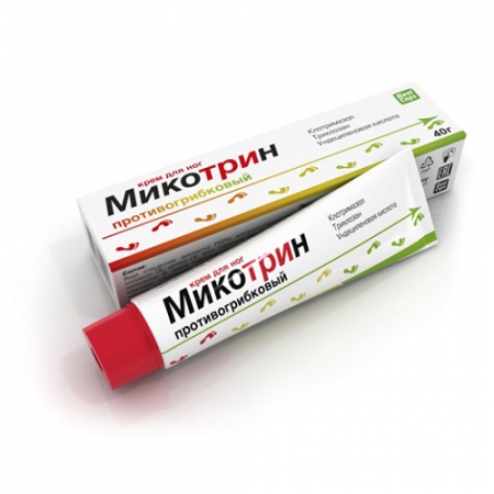 МИКОТРИН крем для ног противогрибковый 40 гр