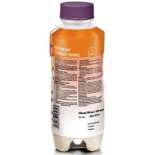 НУТРИКОМП СТАНДАРТ ЛИКВИД СМЕСЬ ДЛЯ ЭНТЕР. ПИТАНИЯ нейтральн. вкус 500 мл