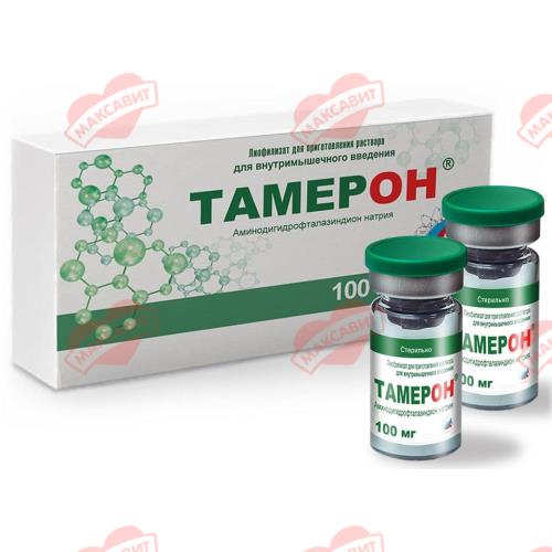 Изображение товара Тамрон лиофилизат для инъекций 100 мг 5 мл для иммуномодуляции и противовоспалительных целей
