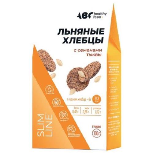 АВС ХЭЛСИ ФУД ХЛЕБЦЫ ЛЬНЯНЫЕ с семенами тыквы 100 гр