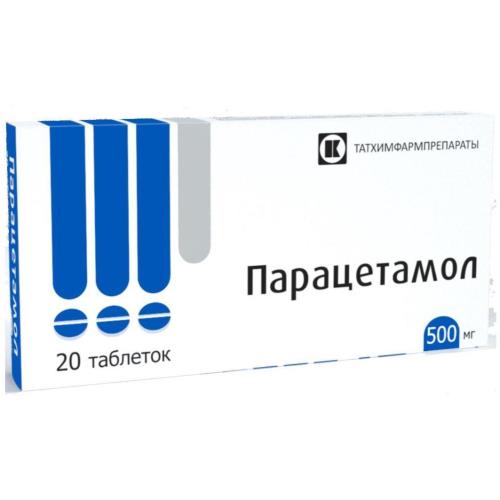 ПАРАЦЕТАМОЛ ТАТХИМФАРМ табл. 500 мг №30