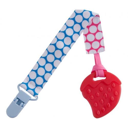 ROXY-KIDS ПРОРЕЗЫВАТЕЛЬ НА ДЕРЖАТЕЛЕ голубой/розовый (кружочек)