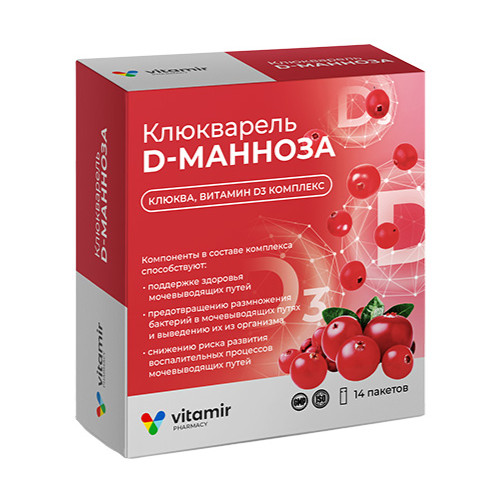 КЛЮКВАРЕЛЬ D-МАННОЗА пор д/приг.р-ра внутрь стик №14