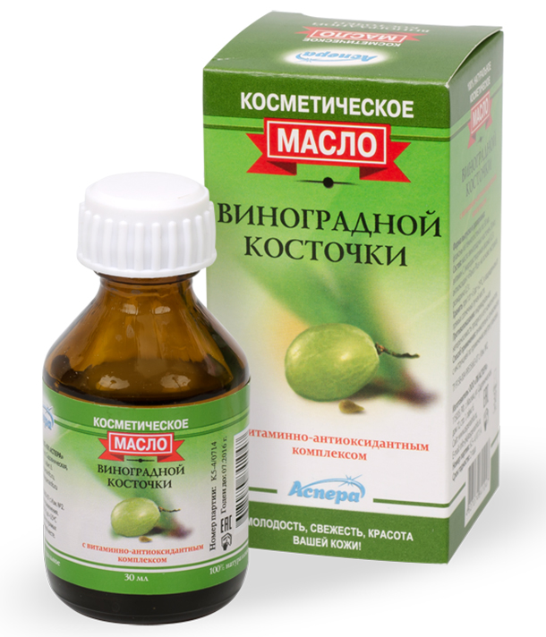 МАСЛО КОСМЕТИЧЕСКОЕ ВИНОГРАДНАЯ КОСТОЧКА фл. 30 мл