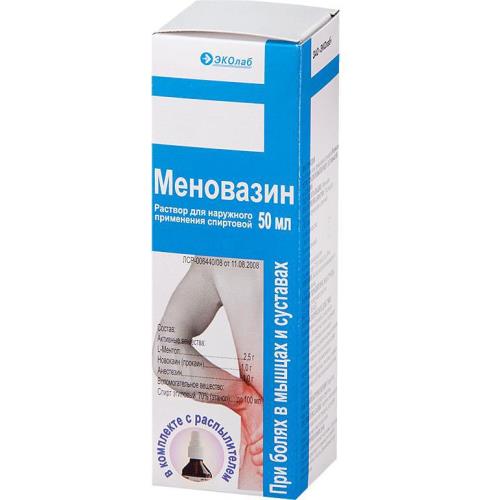МЕНОВАЗИН р-р наруж. 50 мл с распыл.