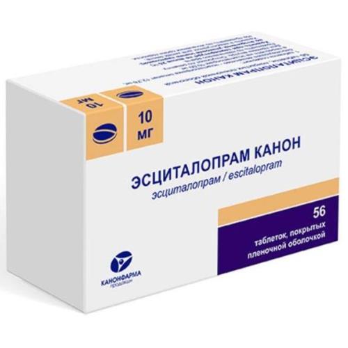 Изображение товара ЭСЦИТАЛОПРАМ КАНОН табл. п/о плен. 10 мг №56