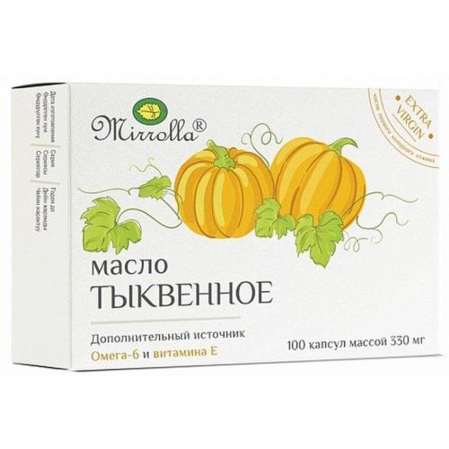 ТЫКВЕННОЕ МАСЛО МИРРОЛЛА капс. 330 мг №100