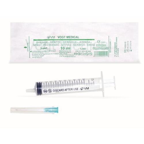 ШПРИЦ 3-Х КОМПОНЕНТНЫЙ VOGT MEDICAL 10 мл №1 (З.)