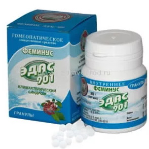 Изображение товара Гомеопатические гранулы ЭДАС-901 ФЕМИНУС для женщин 20 г