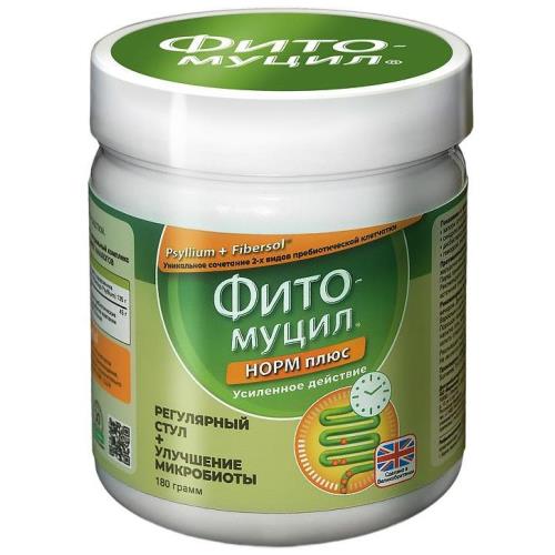 Изображение товара ФИТОМУЦИЛ НОРМ ПЛЮС пор. внутр. 180 гр