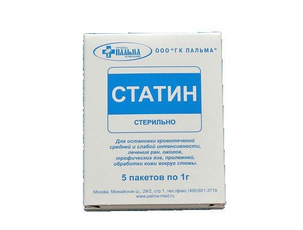 СТАТИН пор. наруж. пак. 1 гр №5