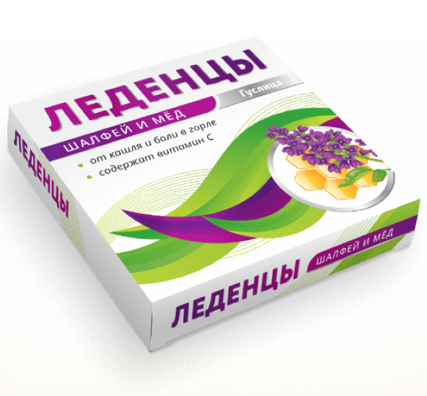 ВИТАЛОР ШАЛФЕЙ С МЕДОМ леденцы с вит С 27 гр