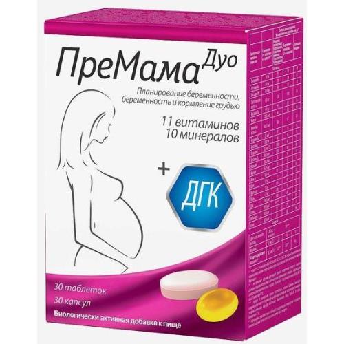 Изображение товара ПРЕМАМА ДУО табл. №30 + капс. №30