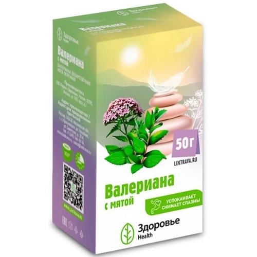 ФИТОЧАЙ ВАЛЕРИАНА С МЯТОЙ 50 гр