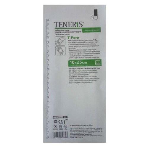 ПОВЯЗКА САМОКЛЕЮЩАЯСЯ СТЕРИЛЬНАЯ ТЕНЕРИС T-PORE 10см х 25см №1