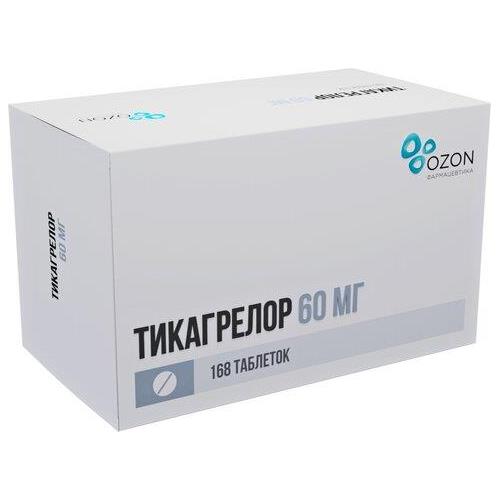 Изображение товара ТИКАГРЕЛОР ОЗОН табл. п/о плен. 60 мг №168
