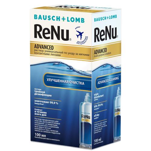 РАСТВОР ДЛЯ ЛИНЗ RENU (РЕНЮ) ADVANCED 100 мл