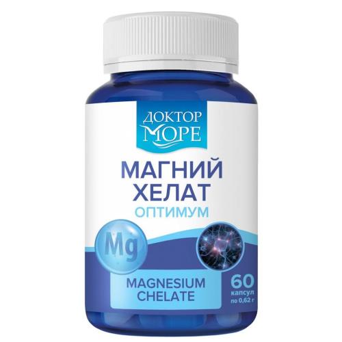 Изображение товара ДОКТОР МОРЕ МАГНИЙ ХЕЛАТ ОПТИМУМ капс. №60