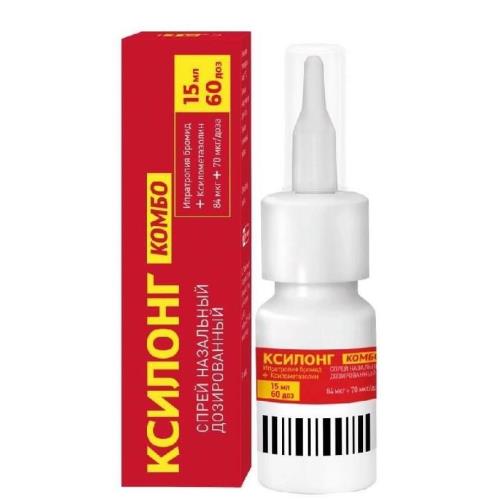 Изображение товара КСИЛОНГ КОМБО спрей назал. 84+70 мкг/доза фл. 15 мл