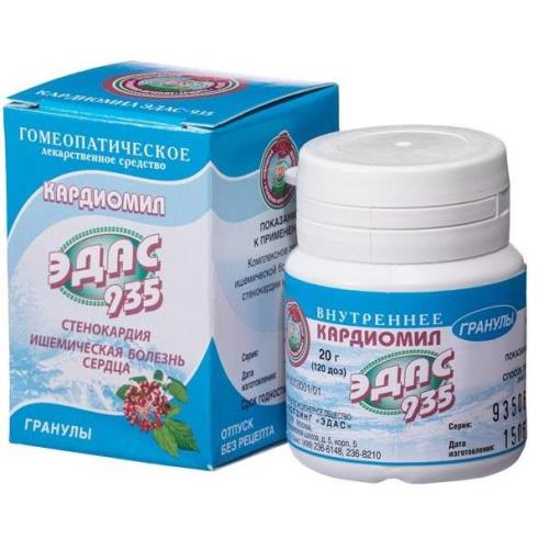 Изображение товара Гомеопатические гранулы Кардиомил ЭДАС-935 для сердечно-сосудистой поддержки