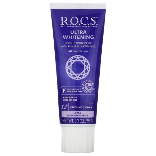 РОКС ЗУБНАЯ ПАСТА 94 гр ультра отбеливание