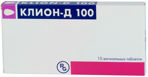 Изображение товара КЛИОН-Д вагинальные таблетки 100 мг + 100 мг №10 для лечения инфекции влагалища
