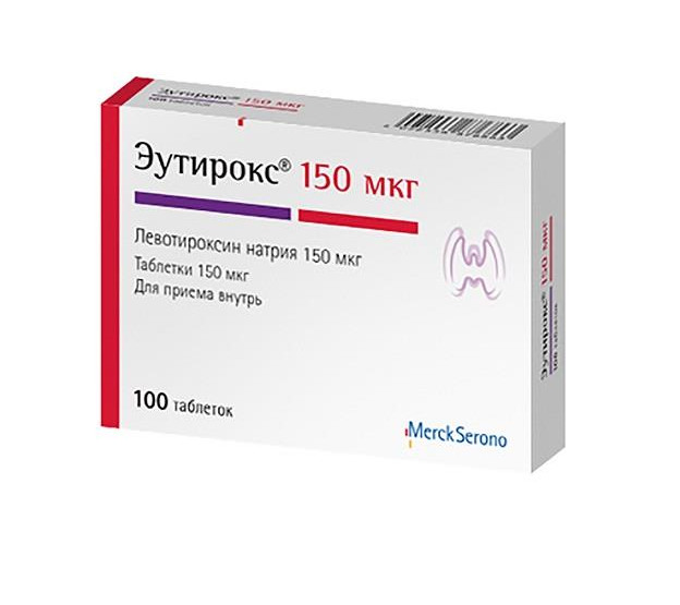 Изображение товара Эутерокс 150 мкг табл. No100 - левотироксин натрия