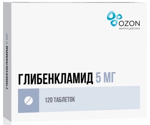 Изображение товара ГЛИБЕНКЛАМИД ОЗОН табл. 5 мг №120