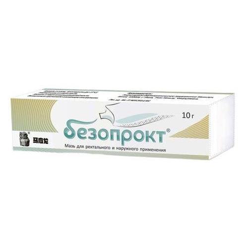 Изображение товара БЕЗОПРОКТ мазь наружного и ректального применения, 10 гр