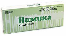Изображение товара НИМИКА табл. дисперг. 100 мг №20