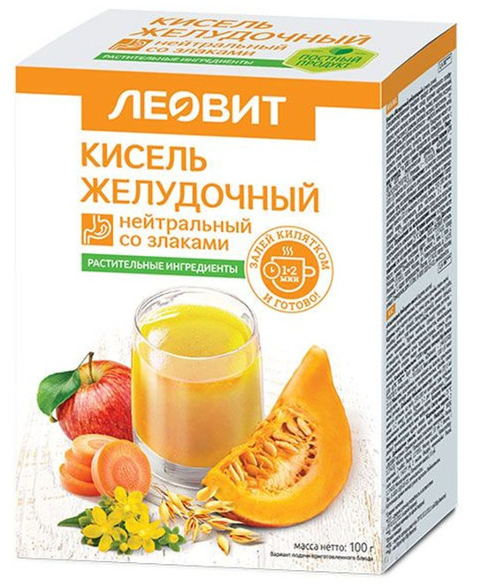 ЛЕОВИТ КИСЕЛЬ ЖЕЛУДОЧНЫЙ НЕЙТРАЛЬНЫЙ 20 гр №5